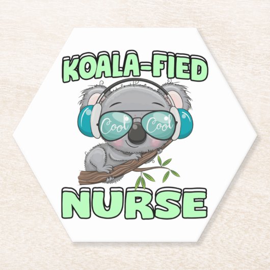 Koala-verpleegster Kartonnen Onderzetters (Voorkant)