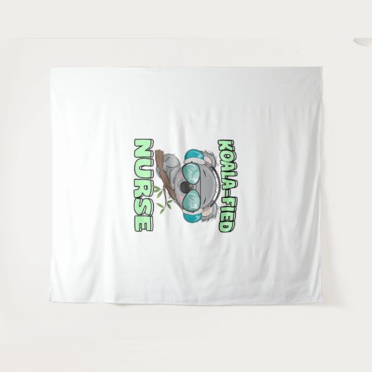 Koala-verpleegster Wandkleed (Voorkant (horizontaal))