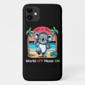 Koala vibing op het strand Case-Mate iPhone case (Achterkant)