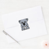 koala vierkante sticker (Envelop)