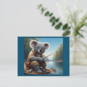 Koala Vist Briefkaart (Staand voorkant)