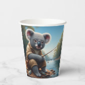 Koala Vist Papieren Bekers (Achterkant)