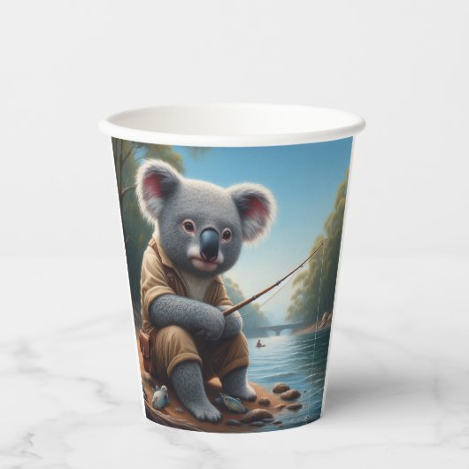 Koala Vist Papieren Bekers (Voorkant)