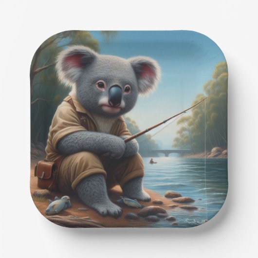 Koala Vist Papieren Bordje (Voorkant)