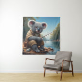 Koala Vist Wandkleed (In situ)