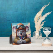 Koala Vliegtuigpiloot Fotoplaat (Insitu)