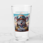 Koala Vliegtuigpiloot Glas (Achterkant)