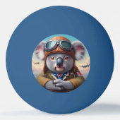 Koala Vliegtuigpiloot Pingpongbal (Achterkant)