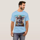 Koala Vliegtuigpiloot T-shirt (Voorkant volledig)