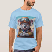 Koala Vliegtuigpiloot T-shirt (Voorkant)