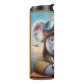 Koala Vliegtuigpiloot Thermosbeker (Gedraaid links)
