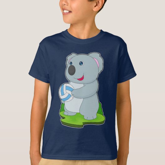 Koala Volleybalspeler Volleybal T-shirt (Voorkant)