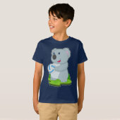 Koala Volleybalspeler Volleybal T-shirt (Voorkant volledig)