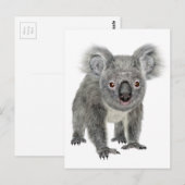 Koala Vooruitziend Briefkaart (Voorkant / Achterkant)