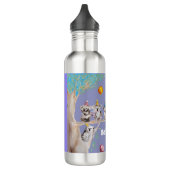 Koala Waterverf Paars Birthday Party Animal Cute Waterfles (Links)