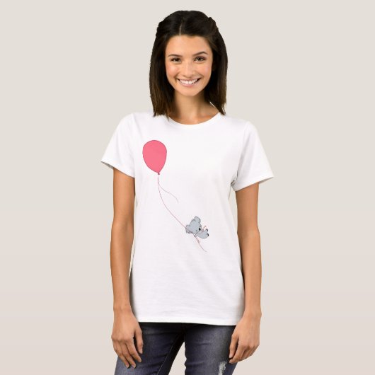 Koala wegdrijven t-shirt (Voorkant volledig)