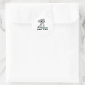 Koala Whats Sup Team Funny Koalas Paddle Ronde Sticker (Tas)