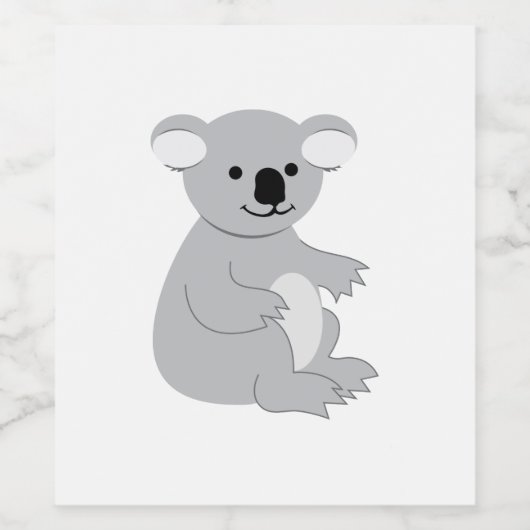Koala Wijn Etiket (Enkel label)