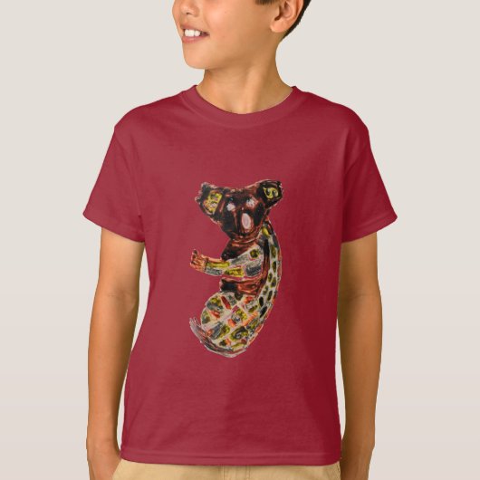 Koala Wild Animal Aboriginal Art T-shirt (Voorkant)