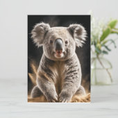 Koala Wild Animal Elegant Dramatische Portret Mist Aankondiging (Staand voorkant)