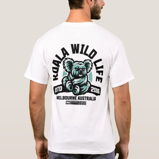 Koala Wild Life – Melbourne Australia T-shirt (Achterkant)
