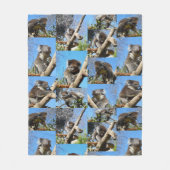 Koala Wonders: een hartverwarmende fotocollage Fleece Deken (Voorkant)