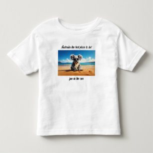 Koala zandstrand Australië de beste plek om te zij Kinder Shirts