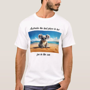 Koala zandstrand Australië de beste plek om te zij T-shirt
