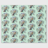 Koala zittend in een eucalyptusboom cadeaupapier (Vlak)