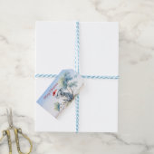 Koala Zittend in een gomboom Vrolijk kerstfeest Cadeaulabel (Met Touw)