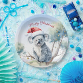Koala Zittend in een gomboom Vrolijk kerstfeest Papieren Bordje (Feest)