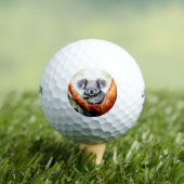 Koala Zittend in een Gum Tree Golfballen (Insitu Shirt)