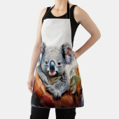 Koala Zittend in een Gum Tree Schort (Insitu)