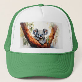 Koala Zittend in een Gum Tree Trucker Pet