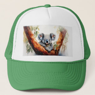 Koala Zittend in een Gum Tree Trucker Pet
