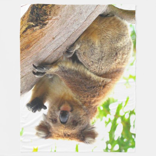 KOALA ZWAAIEN FLEECE DEKEN (Voorkant)