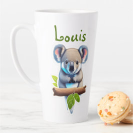 Koalabär auf Bambus Latte Mok
