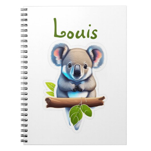 Koalabär auf Bambus Notitieboek (Voorkant)