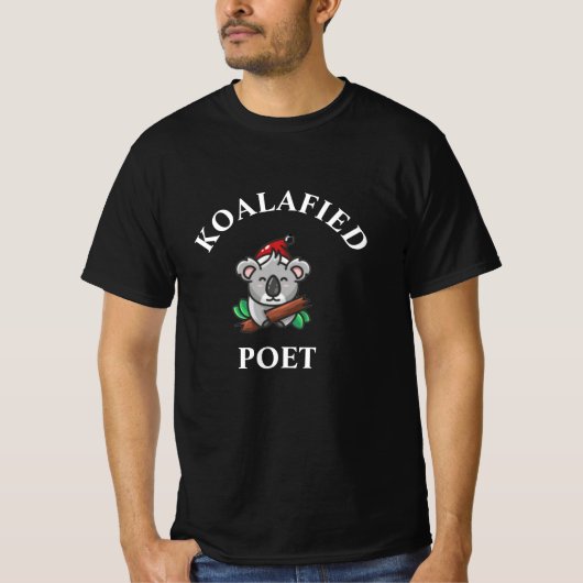 Koalabeeld Poëet T-shirt (Voorkant)