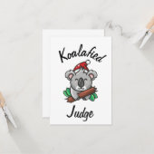 Koalabeeldige Jurylid kaart (Voorkant / Achterkant in situ)