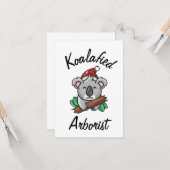 Koalafied Arborist Kaart (Voorkant / Achterkant in situ)