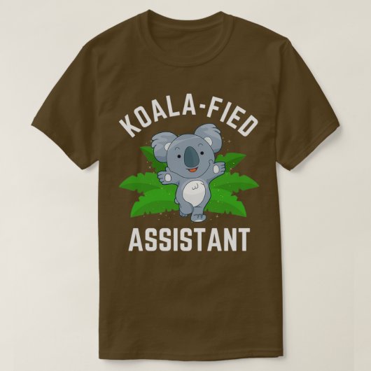 Koalafied Assistant Funny Koala Pun T-shirt (Design voorkant)