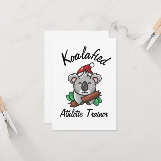 Koalafied Athletic Trainer Kaart (Voorkant / Achterkant in situ)