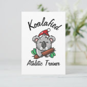 Koalafied Atletiek Trainer Kaart (Staand voorkant)