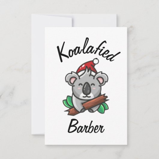 Koalafied Barber Kaart (Voorkant)