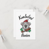 Koalafied Barber Kaart (Voorkant / Achterkant in situ)