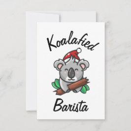 Koalafied Barista Kaart