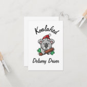 Koalafied Bezorgchauffeurkaart Kaart (Voorkant / Achterkant in situ)