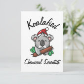 Koalafied Chemisch Wetenschapper Kaart (Staand voorkant)