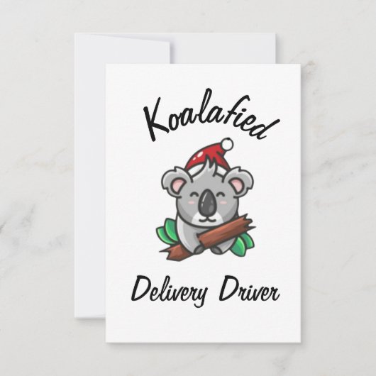 Koalafied Delivery Driver Kaart (Voorkant)